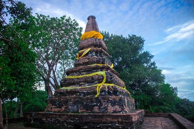 Low angle view of a temple