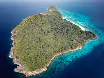 High angle view of beach
