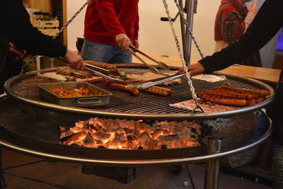 Close-up of preparing food