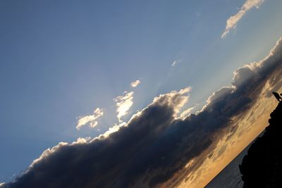 Low angle view of clouds in sky