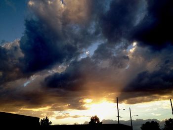 Low angle view of cloudy sky