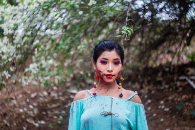 Portrait of young woman