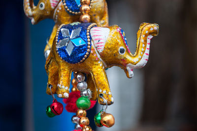 Close-up of elephant decoration