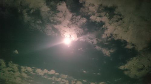 Low angle view of cloudy sky