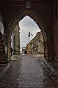 Street amidst buildings in city