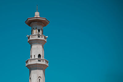 Low angle view of lighthouse against sky