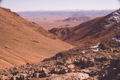 A spectacular view of the todra gorges valley near tinghir, morocco.