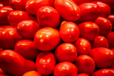 Full frame shot of tomatoes at market