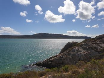 Scenic view of sea against sky