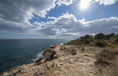 Scenic view of sea against sky