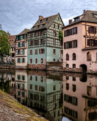 Strolling through petite france in strasbourg, alsace, france