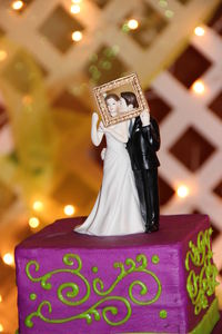 Close-up of illuminated lamp