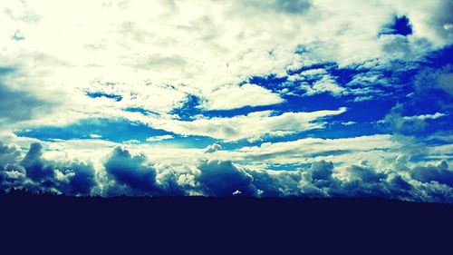 Aerial view of clouds over landscape