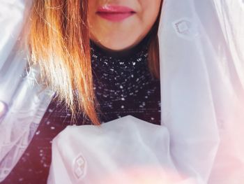 Close-up of young woman