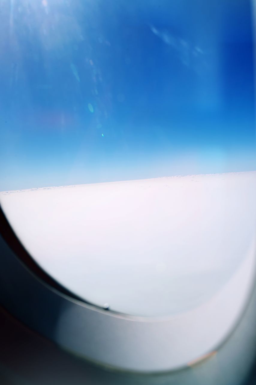 VIEW OF AIRPLANE WINDOW