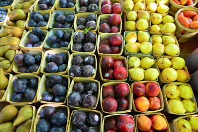 Close-up of fruits for sale in market