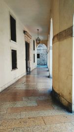 Corridor of historic building