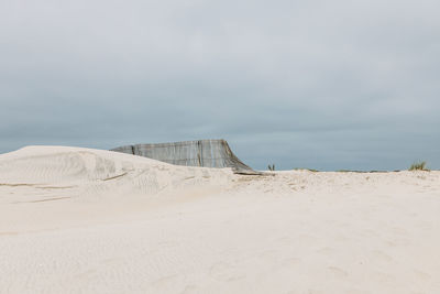 Barrier on sand dune