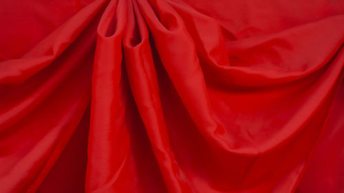 Full frame shot of red fabric