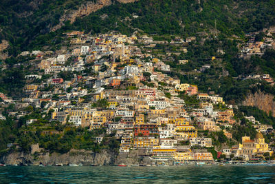 Aerial view of buildings in city