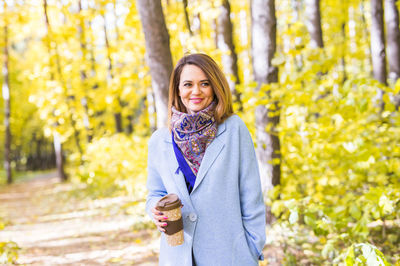 Portrait of a smiling young woman