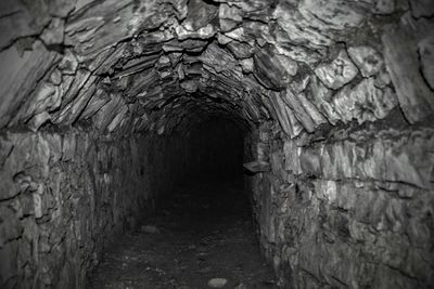 Empty abandoned tunnel