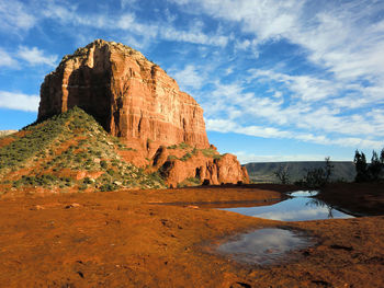 Cathedral rocks against sky