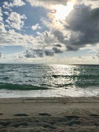 Scenic view of sea against sky