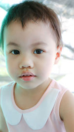 Portrait of cute baby girl