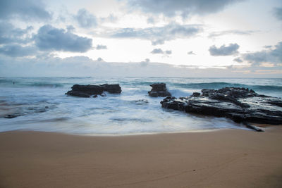 Scenic view of sea against sky