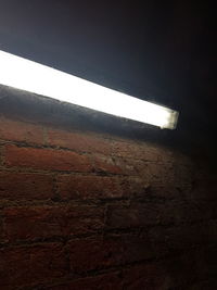 Low angle view of illuminated light