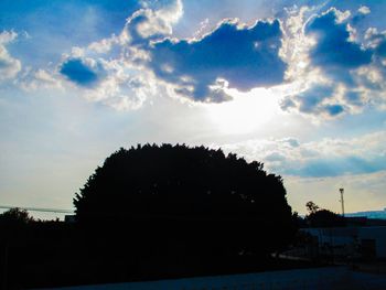 Low angle view of cloudy sky