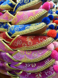 Full frame shot of multi colored umbrellas