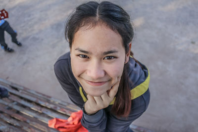 Portrait of a smiling young woman