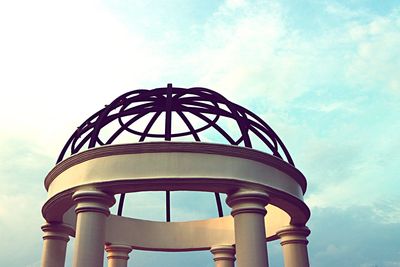 Low angle view of built structure against sky