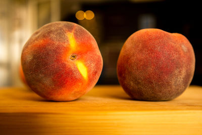 Close-up of fruits on table