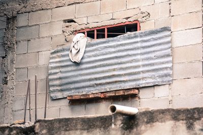 Low angle view of old building