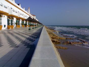 Walkway leading to sea