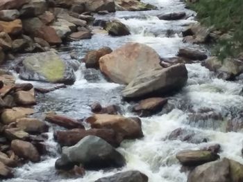 River flowing through rocks