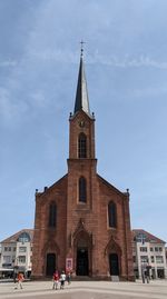 Low angle view of building against sky