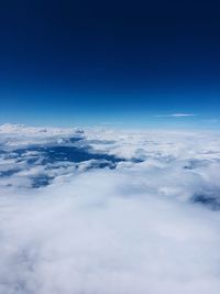 Scenic view of cloudscape against blue sky