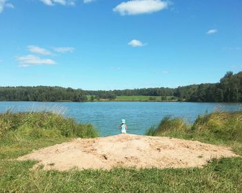 Scenic view of calm lake