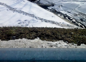 Scenic view of snow covered landscape