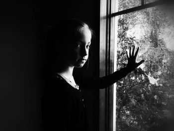 Portrait of young woman