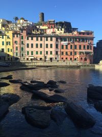 View of buildings at waterfront