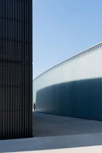 Modern building against clear sky