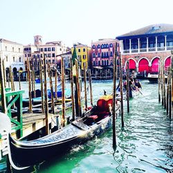 Boats in canal