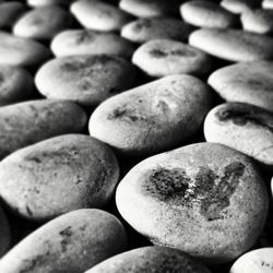 Full frame shot of pebbles
