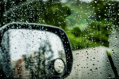 Raindrops on glass window