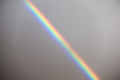 Low angle view of rainbow